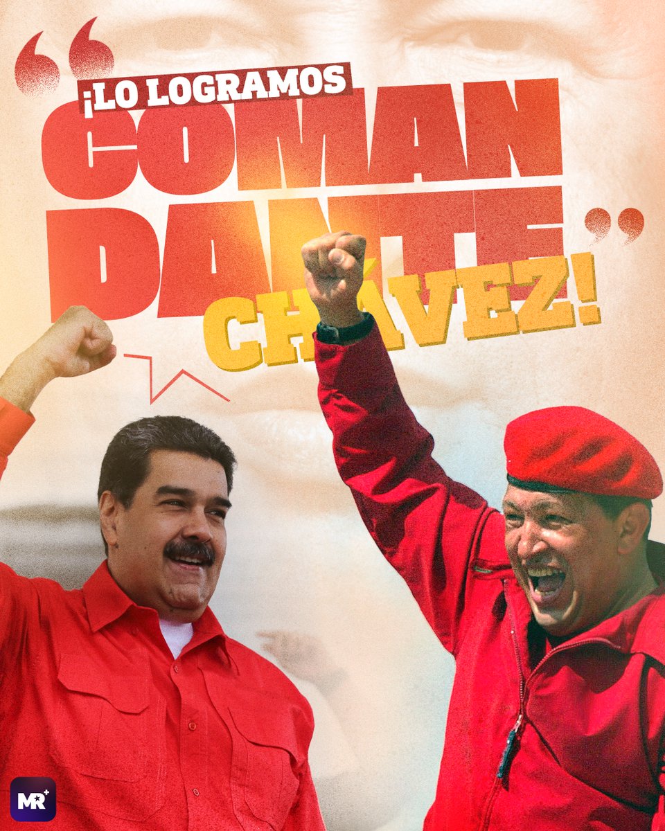 ¡Lo logramos Comandante Chávez! Le cumplimos a la Patria Grande, a la Venezuela querida. 🇻🇪✊

#EleccionesVenezuela2024 #Elecciones2024VE #MaduroPresidente