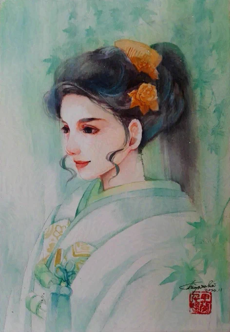 白菊殿(2020/個人蔵)#猛暑に対抗して涼し気作品でTLの温度を下げよう 