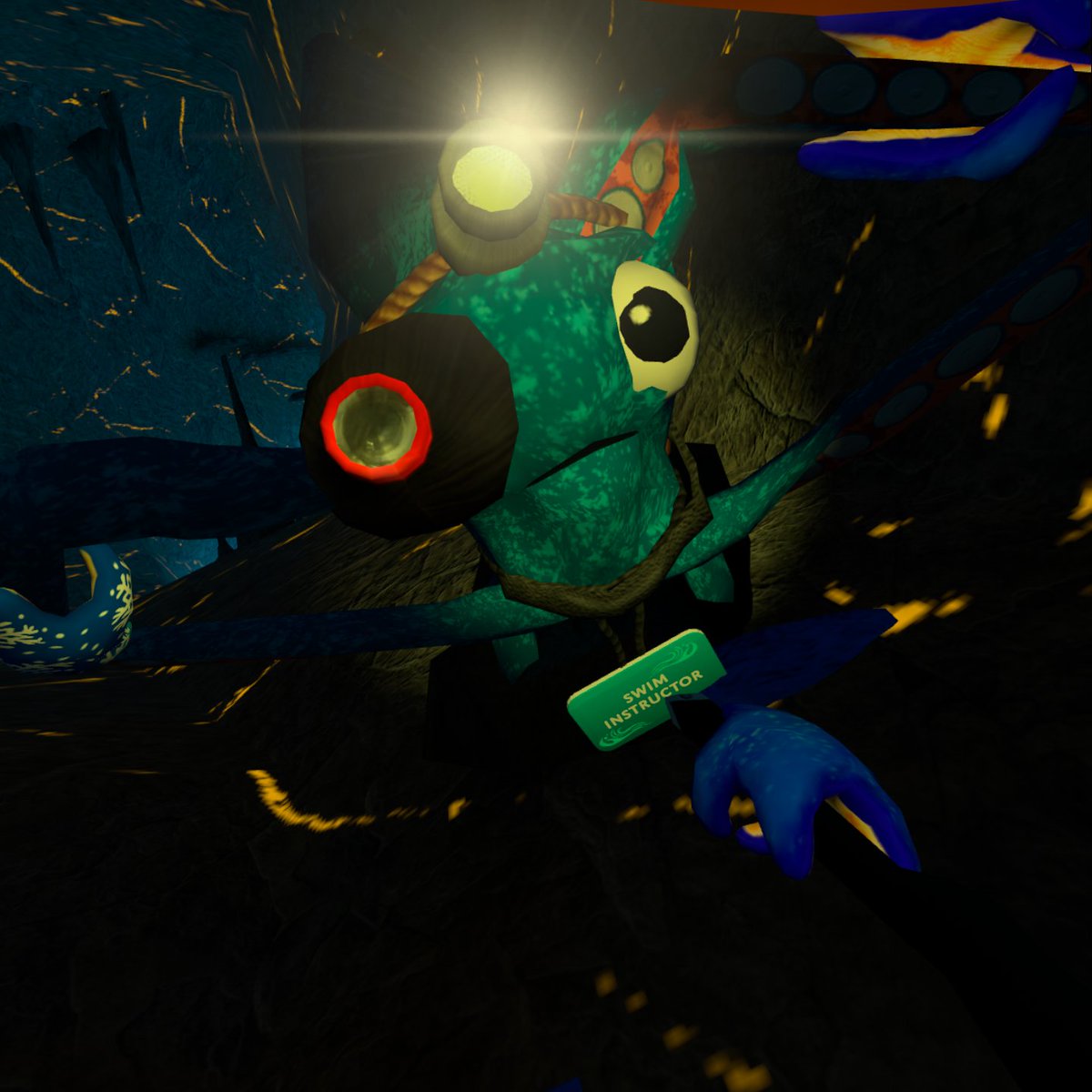 SquidSmackVR's tweet photo. POV you're mining in Squid Smack VR and your fellow squid jumpscares you on accident. (FREE On App Lab!)

Upgrade your inspector with silver to scan gems for perfection level, RAREST ones give you gold!

#squidsmack #gorillatag #vr #quest #freevrgames #virtualreality
@sidequest https://t.co/nKgWdkQG3y