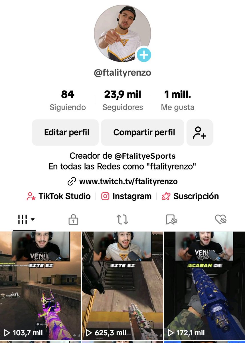 Gracias por el 1M Likes en TikTok 💛🥺