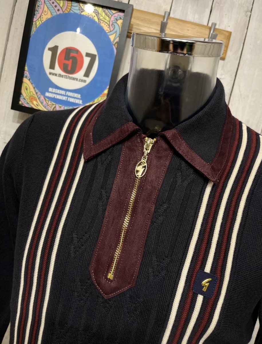 Gabicci1973's tweet photo. @the157store 
A real collector's piece 
Gabicci celebrates 50 years of iconic style, blending modernism with a cross reference of British and Italian sub-cultures
Shop now -> https://t.co/QocbC4l5nZ https://t.co/Xw71C2T2JS