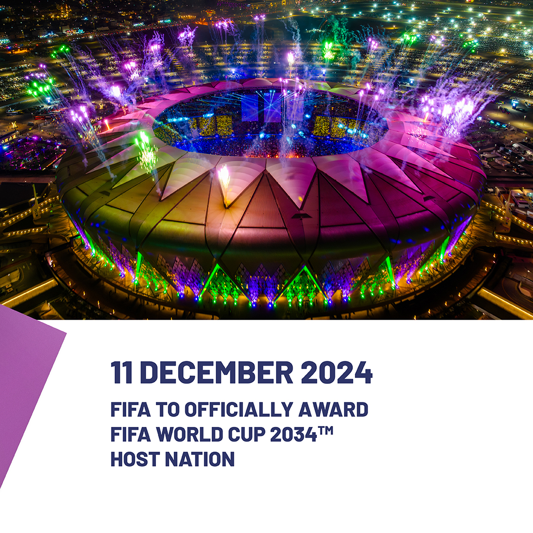 Saudi2034's tweet photo. Already one of the fastest and most exciting growth stories in world football, our historic #Saudi2034bid journey is part of a national story of remarkable transformation 🏆

Discover how we got here today and what lies ahead

#GrowingTogether