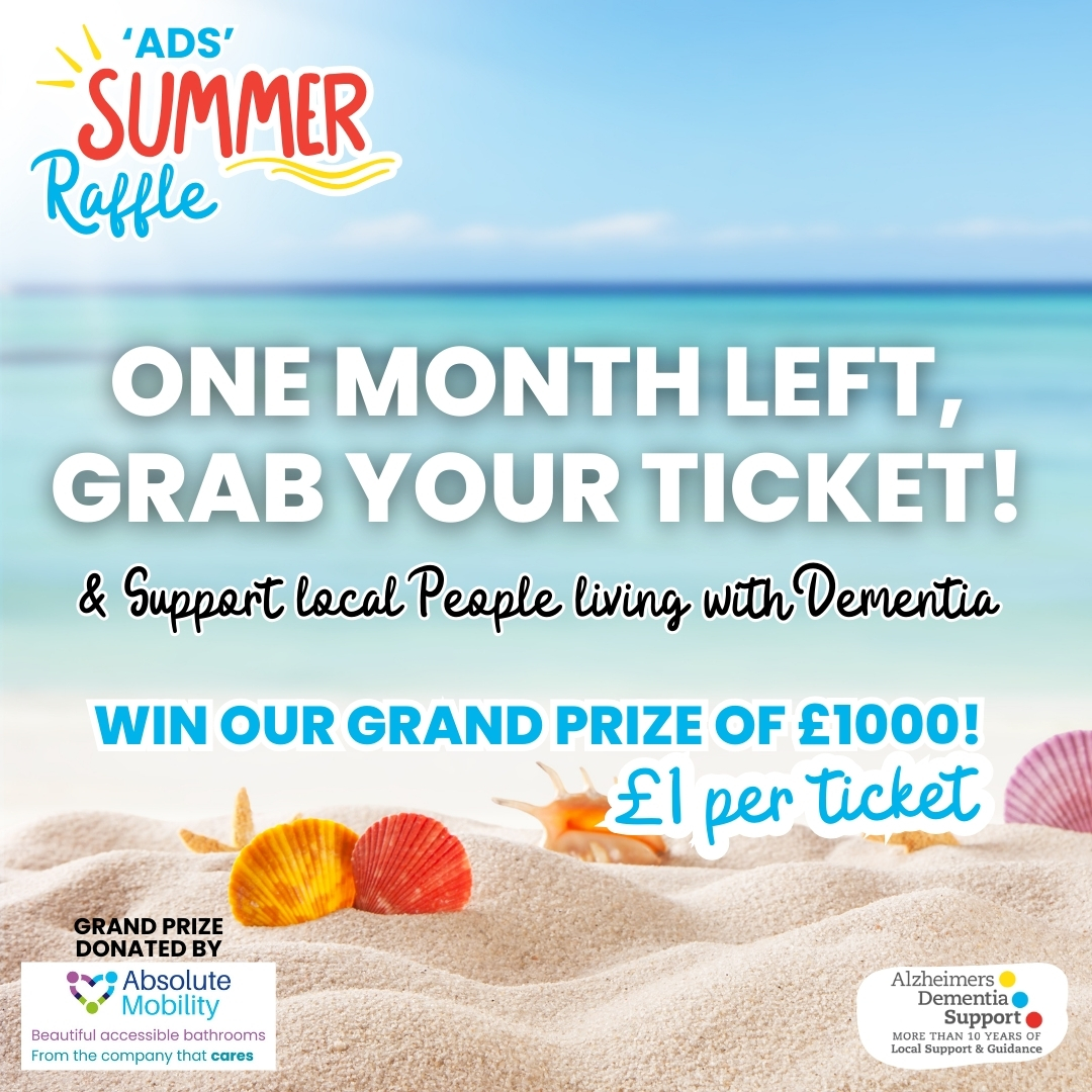📅 Just one month left until our Summer Raffle draw! Time is running out to grab your chance at £1000 kindly donated by Absolute Mobility and support a great cause.

Tickets are available at our Service and from our Charity Shop on High St in Maidenhead.