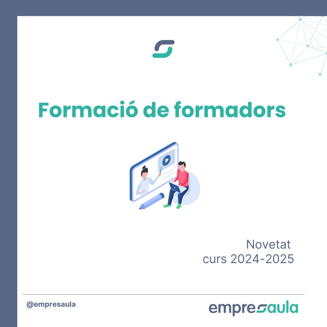 empresaula's tweet photo. Aquest setembre, Empresaula es renova! 🌟 Descobreix les nostres novetats. Transforma la teva manera d'ensenyar en administració, gestió, comerç i màrqueting. Uneix-te a la innovació educativa! 🚀📚 #empresaula
#learningbydoing https://t.co/iuPGbhuW4o