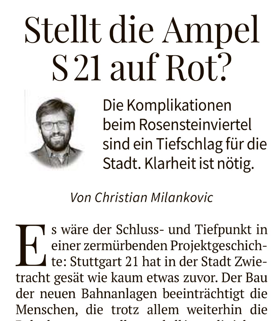 Panik im #S21 -LobbyClub! Schärferes Eisenbahnrecht verhindert definitiv eine Entwidmung des Kopfbahnhofs. Statt die Chance für einen gesichtswahrenden Rückzug zu nutzen: wieder Tricksen: Durch eine Lex #Stuttgart21 soll das Projekt gerettet werden. StZ heute (Titel, Kom. + S.3)