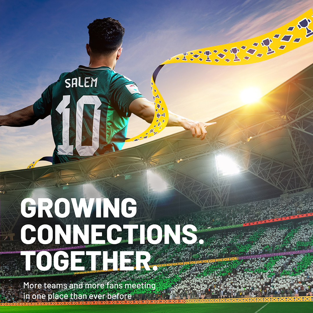 Saudi2034's tweet photo. The #Saudi2034bid is the story of a nation's remarkable transformation, perfectly captured in our bid slogan #GrowingTogether and our three core pillars

💪 Growing People. Together.
⚽️ Growing Football. Together.
🤝 Growing Connections. Together.