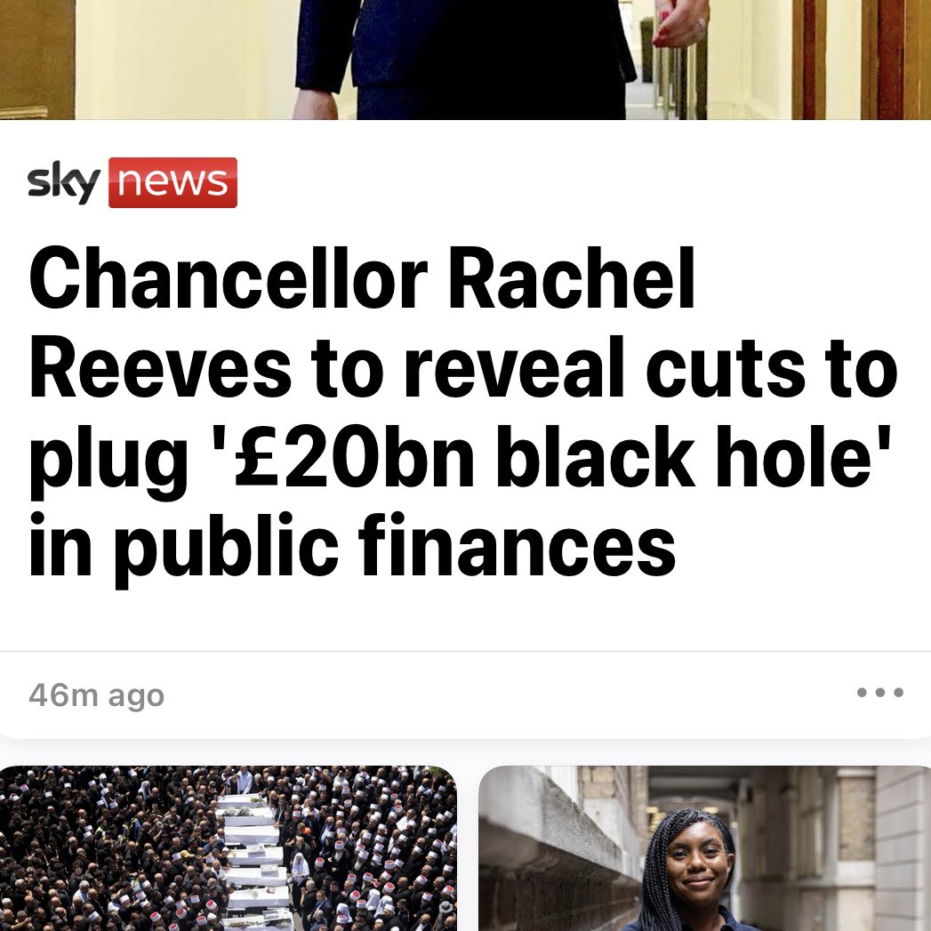 Rachel’s guide to growing your own £20 bn hole:

1️⃣ Do look at just one side of the budget: ignore departmental underspends but be sure to big up the risk of overspends.

2️⃣ Ignore the benefit of an improving economy with the interest rate government pays on borrowing expected to