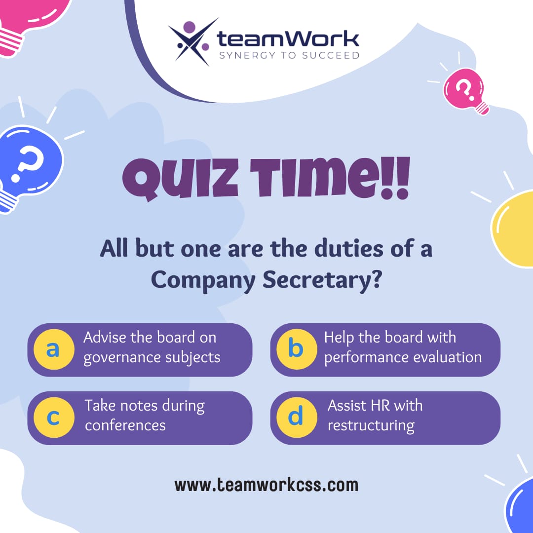 ApacTeamwork's tweet image. Let's Play - It's Quiz Time!!

Write your answer in the comment section... Follow us on social media for more updates.

#quizgame #quiztime #answerthequestion #quizquestions  #teamworkapac #teamwork #CSS #teamworksingapore #companysecretary #saas #tranformingtodigital #singapore