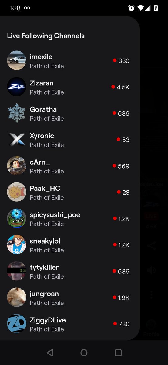 "Think I'll throw up a stream to fall asleep to, I wonder what everyone.... Oh."