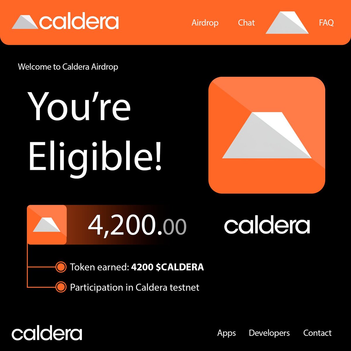 CALDERA RA MẮT CHƯƠNG TRÌNH AIRDROP

Vài phút cuộc sống của bạn ➜ Hơn $5,000 từ airdrop

Chi phí: $0 
Thời gian: 5 phút

Nhận $CALDERA AIRDROP bằng HƯỚNG DẪN VIDEO này🧵👇
