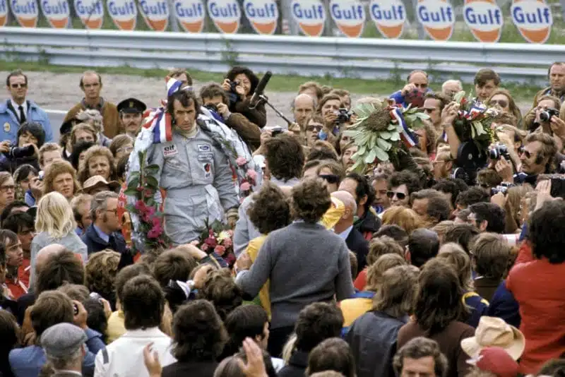 MsportXtra's tweet photo. #F1 #OnThisDay, July 29th 1973, a sad day in F1 as at the #DutchGP, we lost Roger Williamson. Jackie Stewart won the race at @CMCZtweets in the Tyrrell with Francois Cevert &amp; James Hunt 2nd &amp; 3rd. #RIPRoger https://t.co/SB7k4DdC6z #MsportXtra @UnracedF1 https://t.co/650xg8RkJt