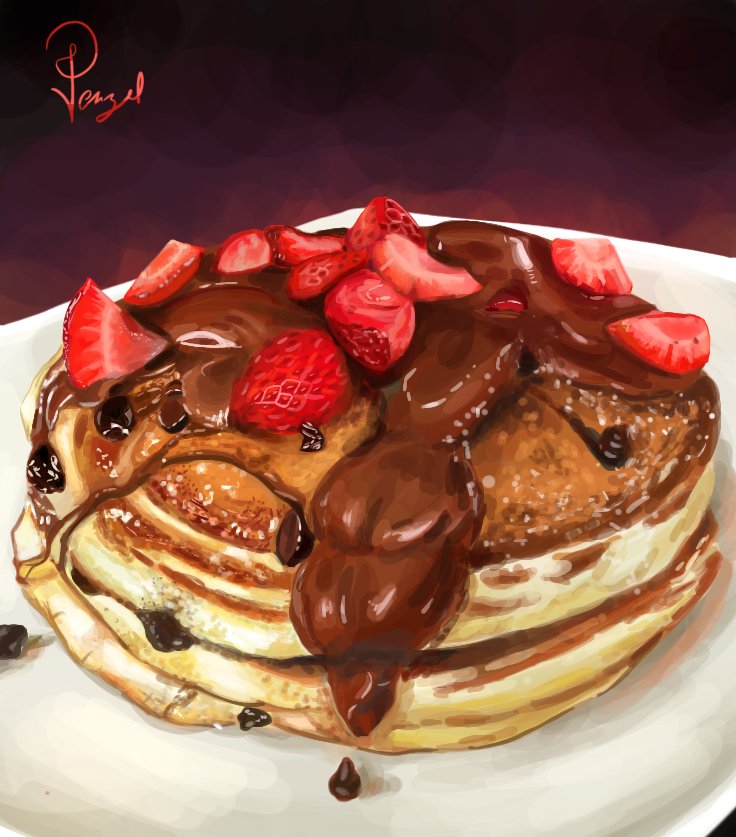 Penzel02's tweet photo. nutella pancake! advance thank you for anyone who likes this drawing🙇🏻‍♀️💓🩷 https://t.co/rKsTxbIW6N