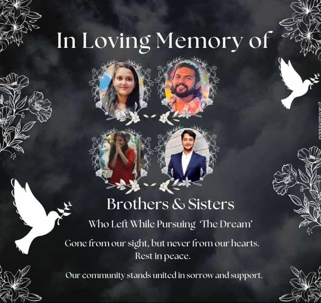SimplySandeep_'s tweet photo. They had a dream to clear an exam and make a positive difference to the System. Little did they know they will succumb to this incapacitated System. Thoughts &amp; prayers with the family and loved ones of those who left this World too soon. #RIP Nilesh, Shreya, Tania and Navin 🙏 https://t.co/7vxIQo7OdM