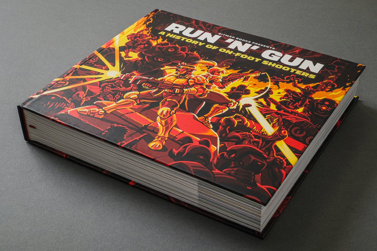 bitmap_books's tweet photo. 🏃‍♂️🔫 Available today at 5pm BST / 6pm CEST / 12pm EDT / 9am PDT 🏃‍♂️🔫

Run 'n' Gun: A History of On-Foot Shooters

Enter a world of nostalgic bullet hell with Run ’n’ Gun: A History of On-Foot Shooters, which covers 40 years of run ’n’ gun history across over 496 gorgeous pages.

https://t.co/KFOaGYreoP

#bitmapbooks #book #retrogaming #retrogames #gaming #art #reading #foryou #asmr #bookstagram #booktok #fyp #runngun #outtoday #thewaitisover @davescook