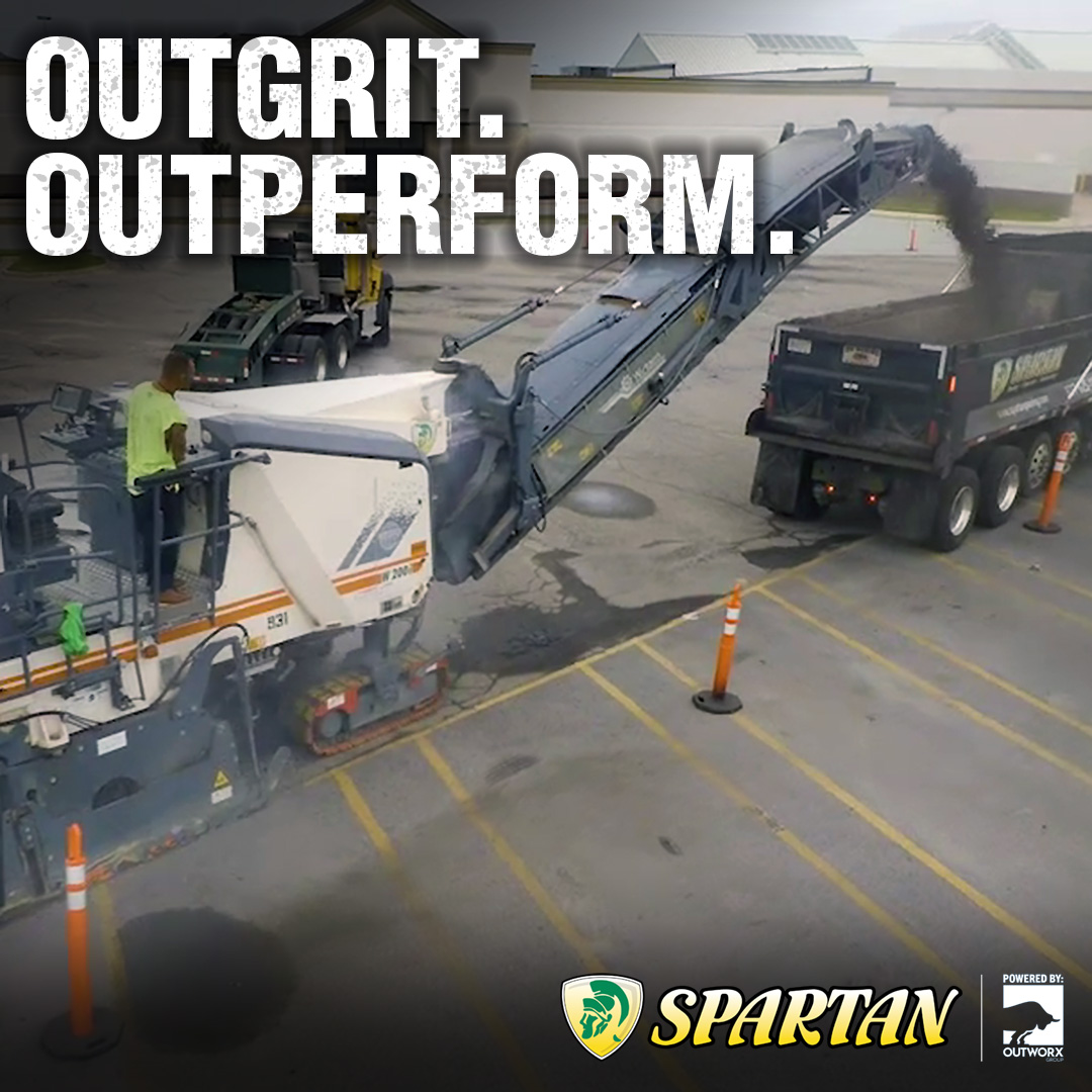 SpartanPavingMI's tweet photo. Spartan Paving is part of @OutworxGroup, the hardest-working companies in exterior facilities maintenance.

#SpartanPaving #Milling #Outgrit #Outperform #Outworx https://t.co/QW0z9033F3