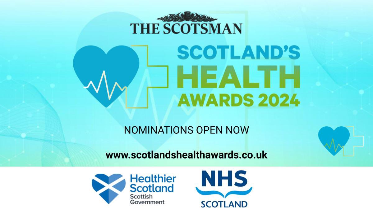 Do you know any extraordinary individuals or teams that work behind the scenes delivering high quality care to the people of Scotland? 🔬🧪🧫

Scotland’s Health Awards 2024 will celebrate and recognise their contribution!