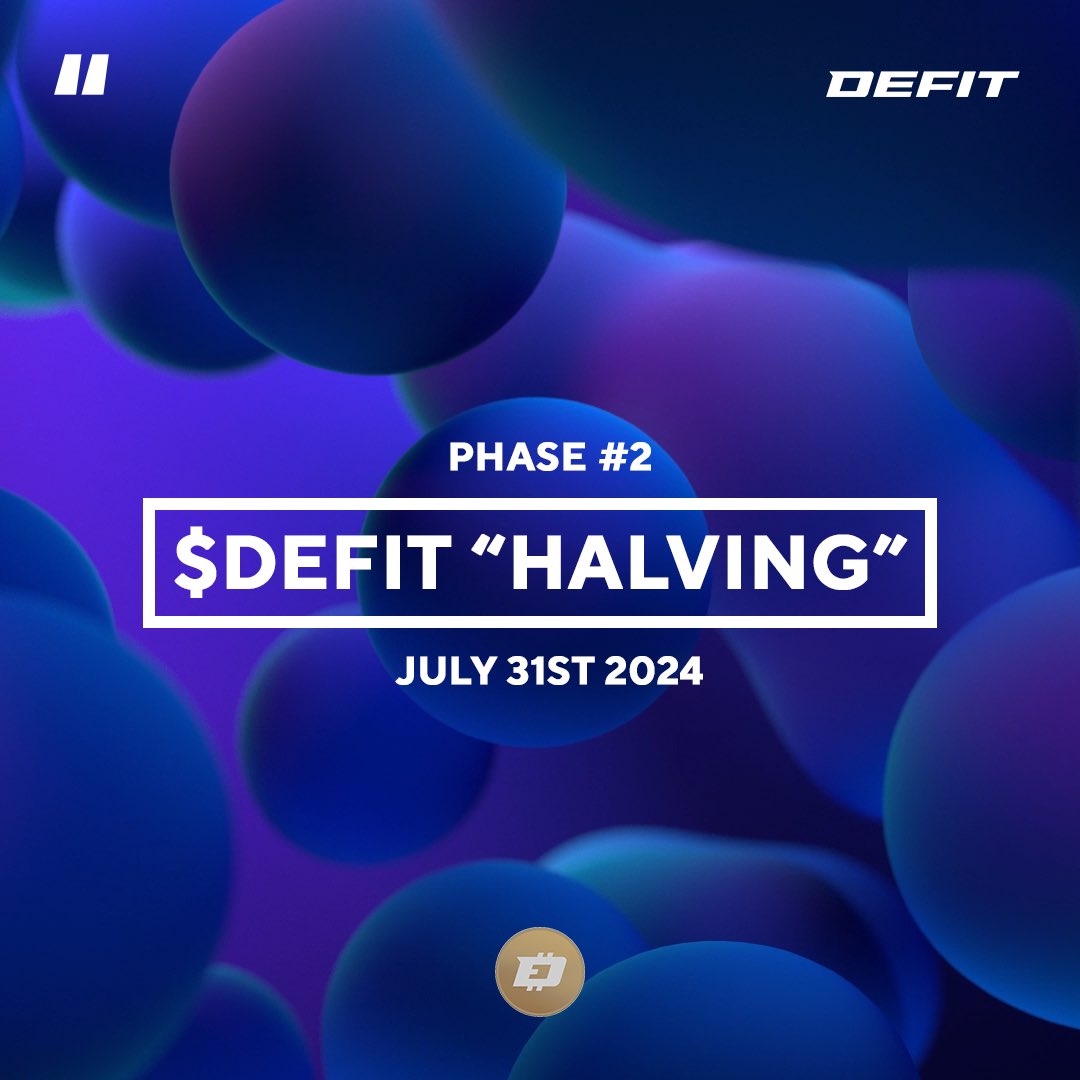 DEFITofficial's tweet image. Cook a sustainable economy or get cooked 👩‍🍳👨‍🍳

D-2 $DEFIT “Halving” completion ! 💙⚡
