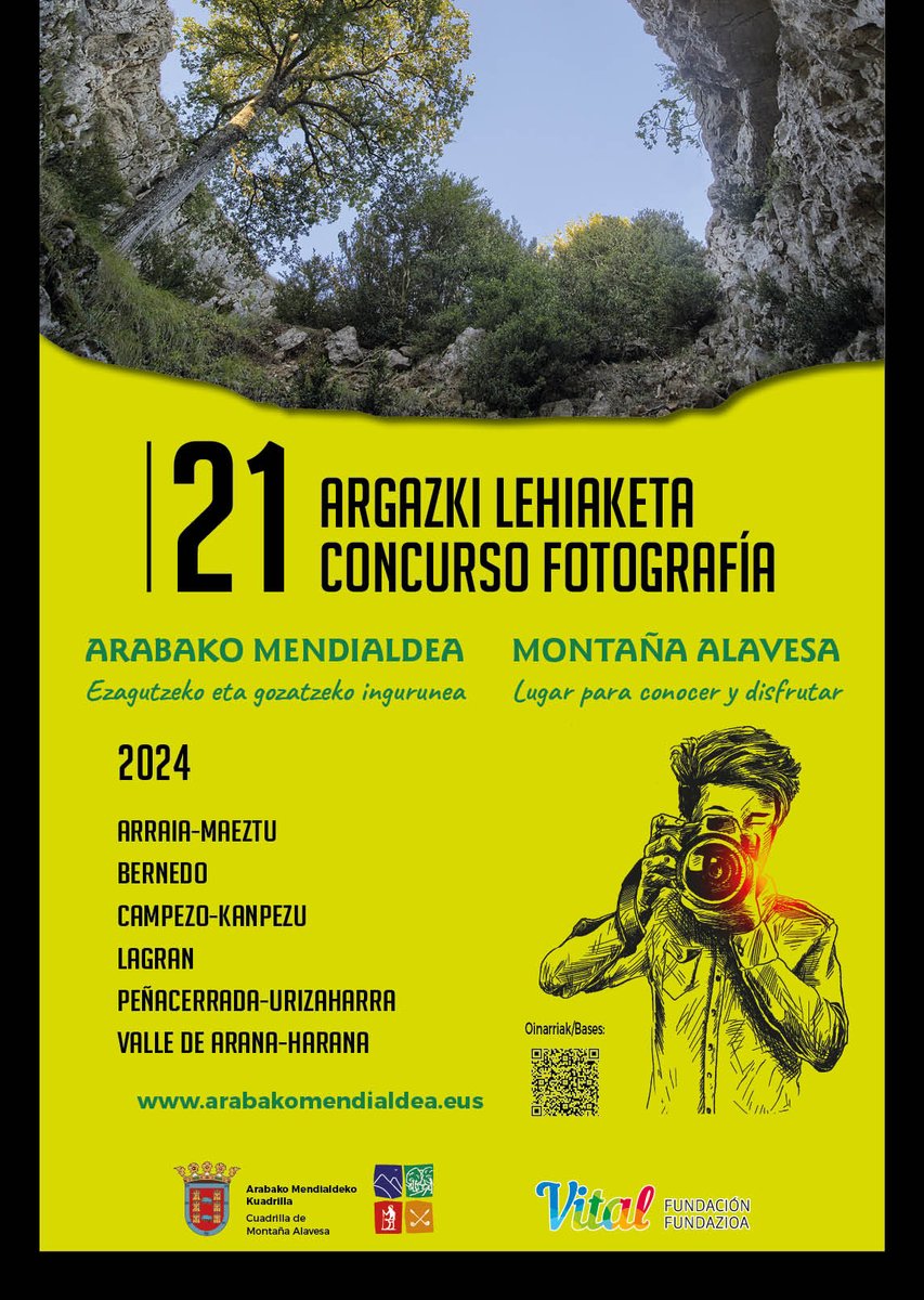 21 Argazki Lehiaketa Arabako Mendialdea: Ezagutzeko eta gozatzeko ingurugunea
21 Concurso de Fotografía Montaña Alavesa: Lugar para conocer y disfrutar
arabakomendialdea.eus/21-concurso-de…