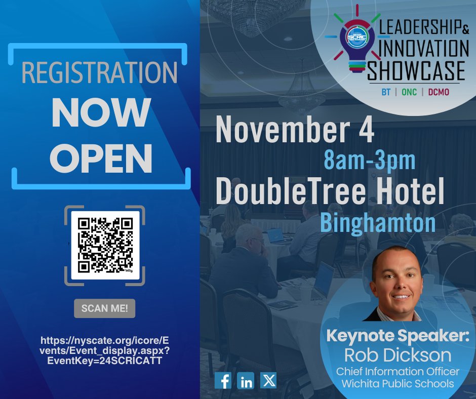 SouthCentralRIC's tweet photo. Registration for this year’s #SouthCentralRIC Leadership and Innovation Showcase is now open! We're excited to welcome keynote speaker Rob Dickson @showmerob
To register, visit: https://t.co/GTY7zq2wrV
#LIS2024 #edtech #technologytrends #innovation #leadership #continuouslearning https://t.co/YW4W3qsw0n