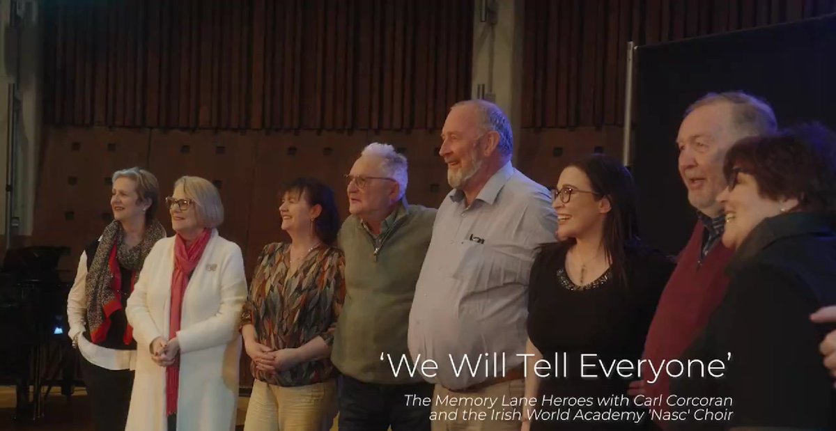 The Alzheimer Society of Ireland (@alzheimersocirl) on Twitter photo 🎶 We Will Tell Everyone 🎶
We're thrilled to announce the release of "We Will Tell Everyone," a powerful song by The Memory Lane Heroes with <a href="/corcorc/">Carl Corcoran</a> and The <a href="/IWorldAcademy/">Irish World Academy</a>'s Nasc Choir. This collaborative effort raises awareness and breaks stigmas about dementia through music. 🎶 We Will Tell Everyone 🎶
We're thrilled to announce the release of "We Will Tell Everyone," a powerful song by The Memory Lane Heroes with <a href="/corcorc/">Carl Corcoran</a> and The <a href="/IWorldAcademy/">Irish World Academy</a>'s Nasc Choir. This collaborative effort raises awareness and breaks stigmas about dementia through music.