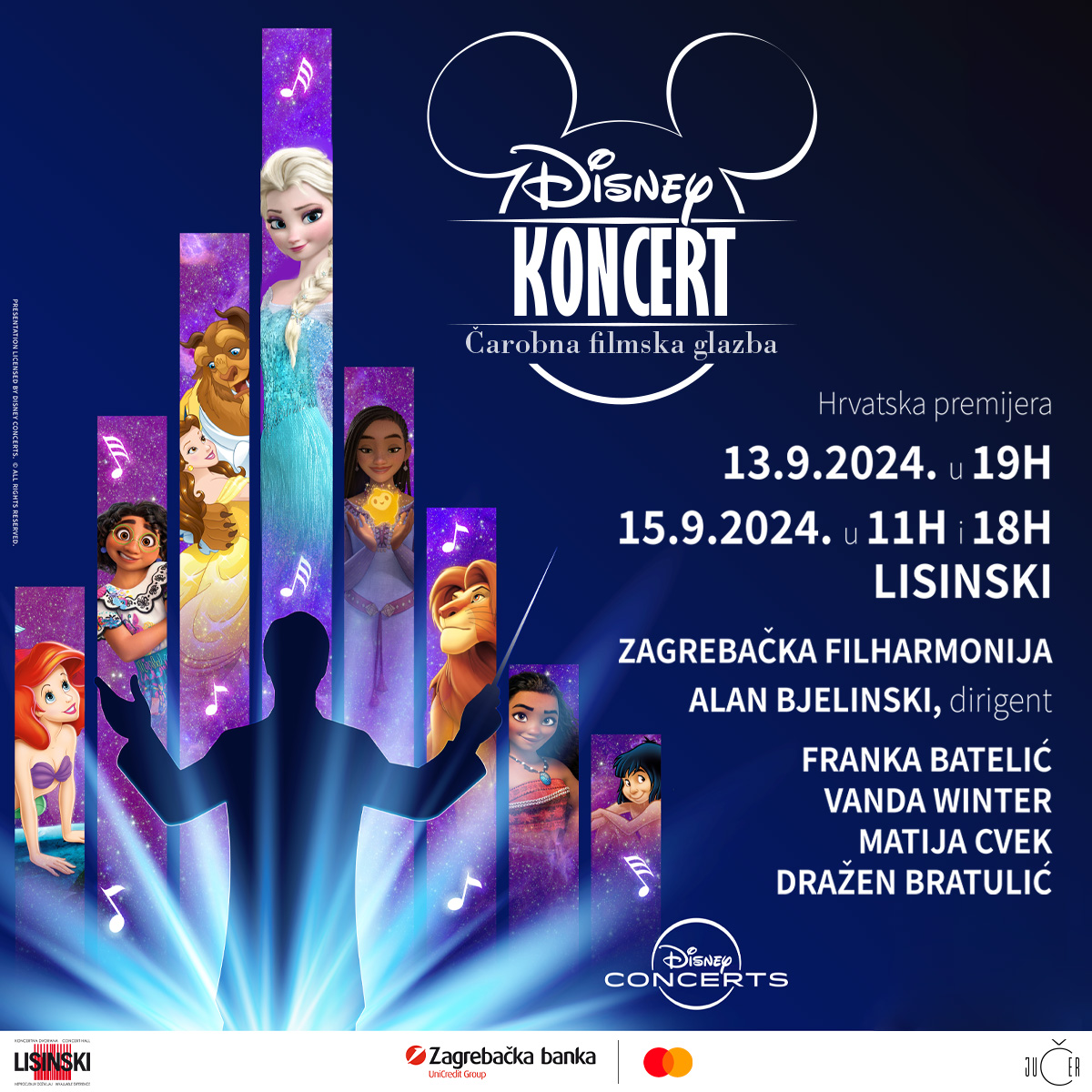 🏰 Otputujte u uzbudljive i dirljive animirane svjetove legendarnog Walta Disneyja! Ulaznice za koncerte kupite Zaba Mastercard debitnim i kreditnim karticama uz promo kod ZABA2024 i ostvarite popust od 10 %!

🔗 Saznajte više na: ow.ly/aI4i50SM7nh.

📌 #OurClients