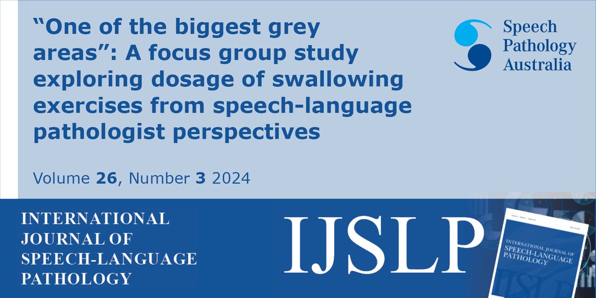 International Journal of Speech-Language Pathology (@ijslp) on Twitter photo The final paper published in Vol 26, Issue 3 <a href="/IJSLP/">International Journal of Speech-Language Pathology</a> by <a href="/ChoyJacinda/">jacinda_choy</a> <a href="/FereshtehPK/">Fereshteh Pourkazemi</a> , Hans Bogaardt, Caitlin Anderson, Shing Yee Chai & <a href="/RoxyPebdani/">Roxy Pebdani</a> #OpenAccess tandfonline.com/doi/full/10.10… The final paper published in Vol 26, Issue 3 <a href="/IJSLP/">International Journal of Speech-Language Pathology</a> by <a href="/ChoyJacinda/">jacinda_choy</a> <a href="/FereshtehPK/">Fereshteh Pourkazemi</a> , Hans Bogaardt, Caitlin Anderson, Shing Yee Chai & <a href="/RoxyPebdani/">Roxy Pebdani</a> #OpenAccess tandfonline.com/doi/full/10.10…