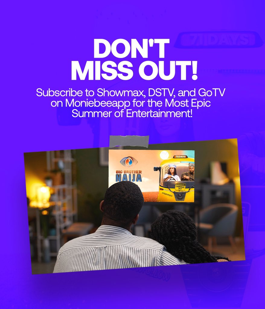 MoniebeeApp's tweet photo. The biggest reality show in Nigeria has started and the housemates have promised to give us vibes and drama. Don’t miss the drama, games, loyalty, betrayals, and shipping. Subscribe to DSTV, GOTV, and SHOWMAX with Moniebeeapp💜
#moniebee #BBNaijaS9 https://t.co/EmENVzbLqJ