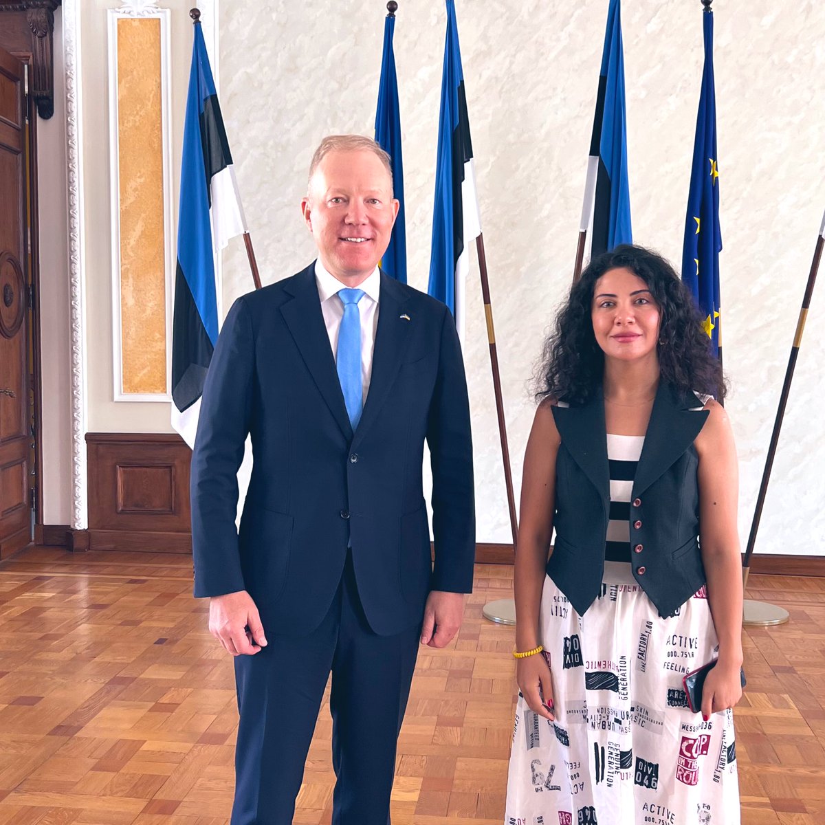 I thank H.E. <a href="/markomihkelson/">Marko Mihkelson 🇪🇪🇺🇦</a>, The Charmain of Foreign Relations Committee for hosting me in the Parliament of Estonia and sparing a considerable time for discussing the regional issues including the Suwalki Gap. 
Our interview will be published on <a href="/haricitr/">harici</a> very soon.
It was also