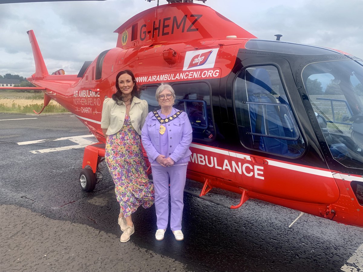 Mayor MEABC (@mayor_mea) on Twitter photo Mayor Adger recently paid a visit to the <a href="/AirAmbulanceNI/">@AirAmbulanceNI</a> base to congratulate the charity on all their excellent work during their 7th anniversary celebrations.
Air Ambulance NI is one of the Mayor’s charities for her term in office
To donate visit: midandeastantrim.gov.uk/mayorscharity Mayor Adger recently paid a visit to the <a href="/AirAmbulanceNI/">@AirAmbulanceNI</a> base to congratulate the charity on all their excellent work during their 7th anniversary celebrations.
Air Ambulance NI is one of the Mayor’s charities for her term in office
To donate visit: midandeastantrim.gov.uk/mayorscharity