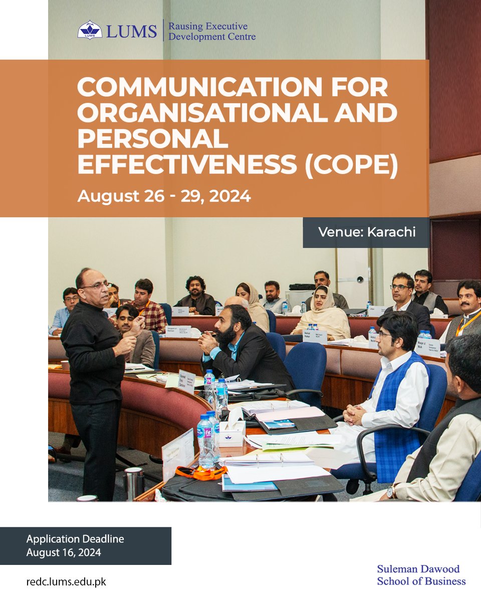 Rausing Executive Development Centre LUMS tweet media