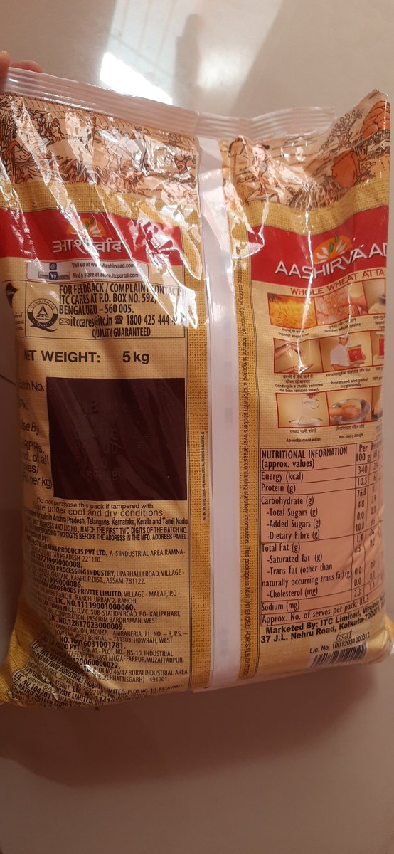 93cd028a4d094aa's tweet photo. @ITCCorpCom @iChiragPaswan @NDTVFood
#foodblogger #foodnews 
Hi,
i purchase ashriwad aata from local shop patna, in this atta it has fungal infections, when i consume after that the same infections happen on my lip. 
 photo attached complains no. 2414681 #ani #Foodies #FoodLover https://t.co/9lzB86Zc7U