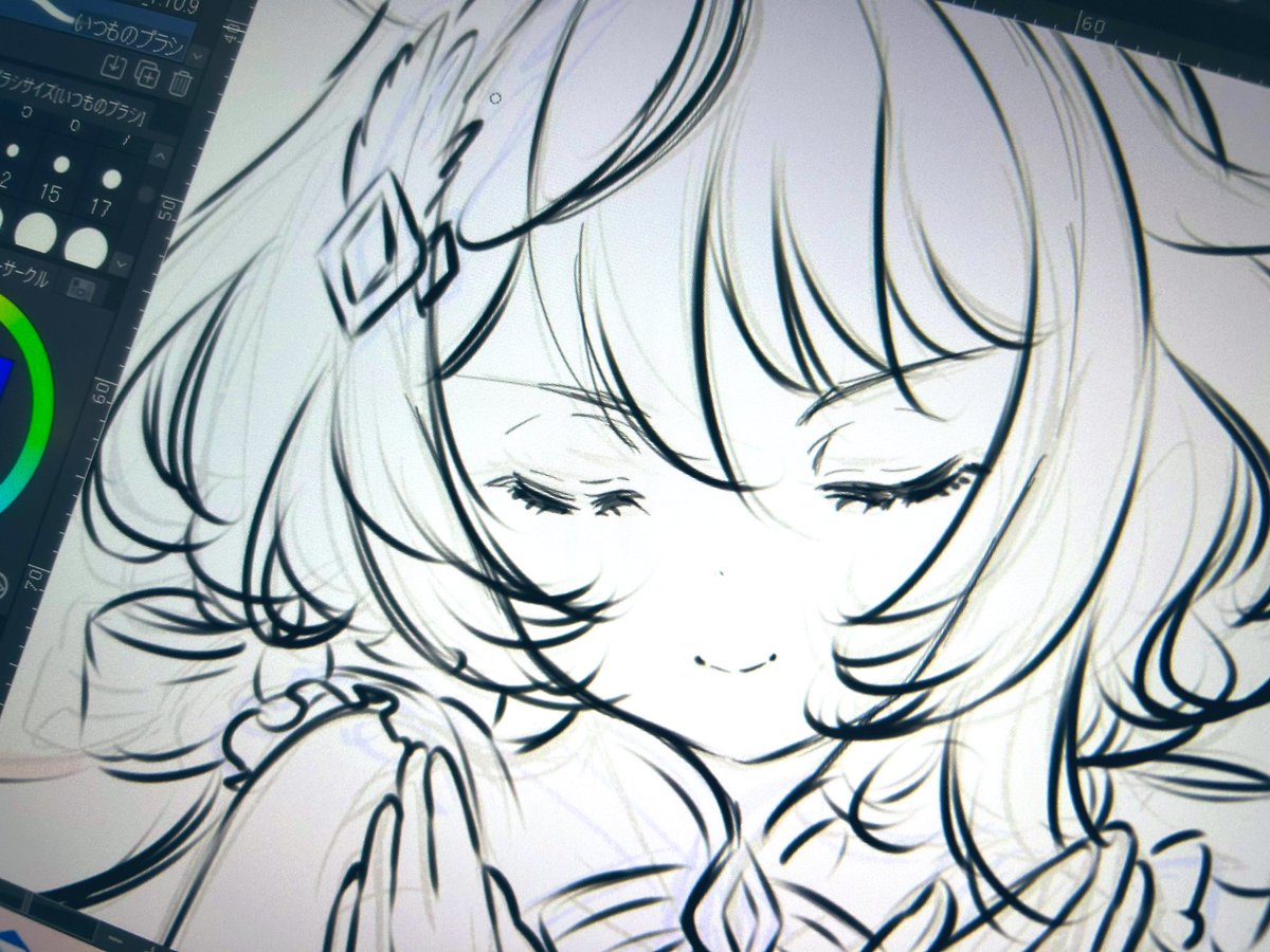 「ラフの顔カッコよく描けた 」|なまちょこ／ウマ娘5th土曜日のイラスト