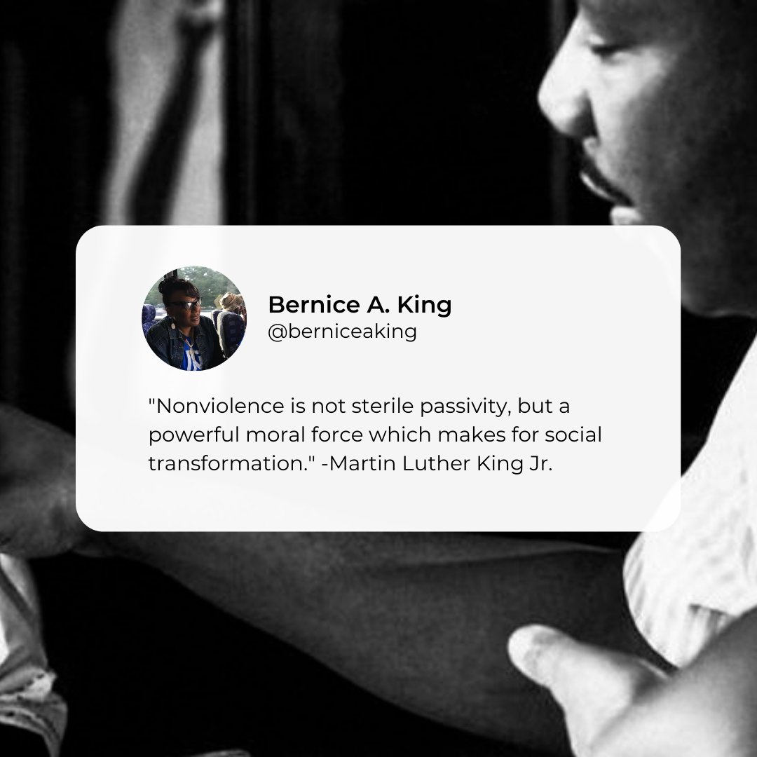 If we want different results, we must do something different.

Let’s commit to allowing Kingian #nonviolence to transform our thinking, penetrate our hearts, and guide our actions.

Study #nonviolence, which can transform society: thekingcenterinstitute.pulse.ly/gvftmwewwy

#MLK #ShiftTheCulture