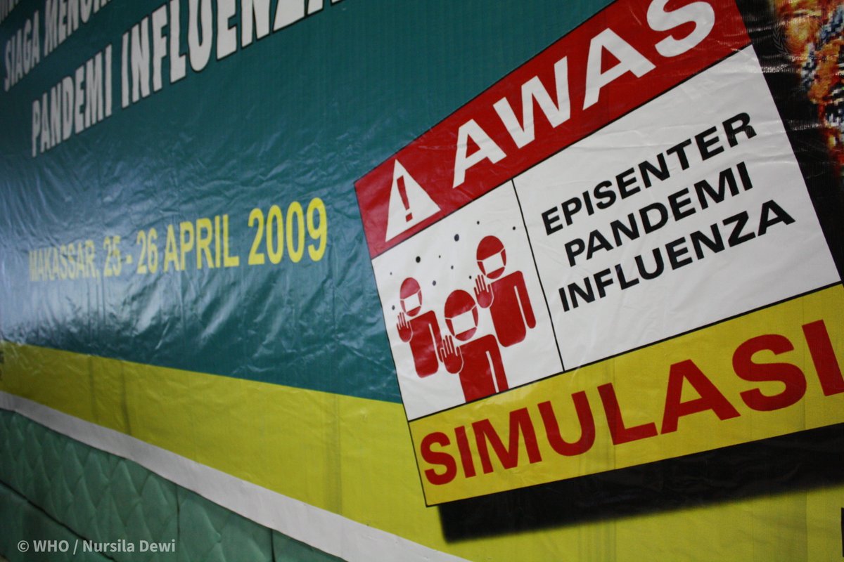 WHO's tweet image. Avian influenza viruses, incl. #H5N1, are a significant public health risk due to their widespread circulation in animals and potential to cause a future pandemic bit.ly/4cWUbg7