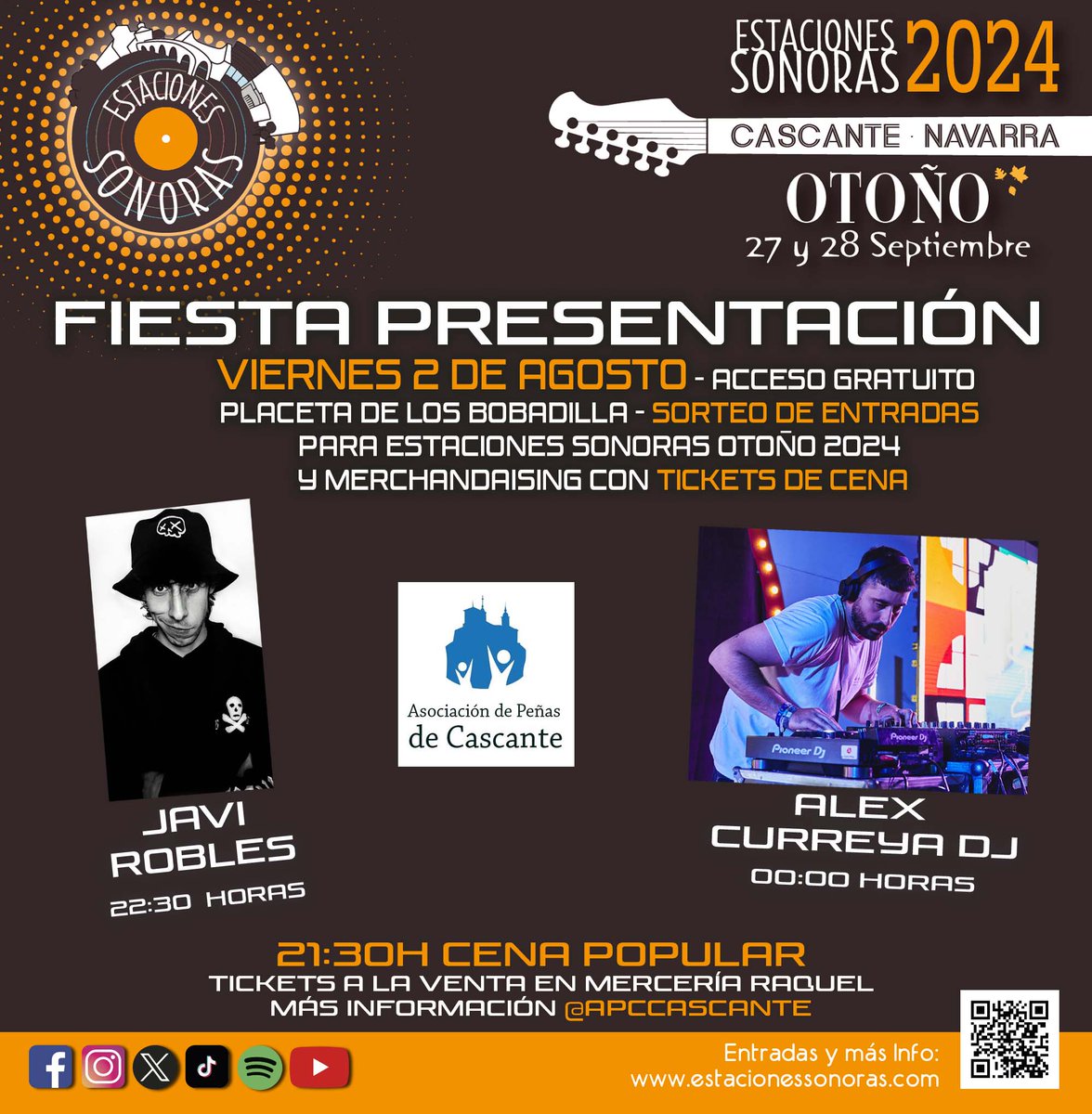 RadioCierzo's tweet photo. Potente viene este primer finde
#Juventud, #Azada, #EstacionesSonoras, cenas y comidas populares, cultura y farra.
Para todos los públicos y bolsillos
#Cascante, ¡todo tuyo!
#EstacionesSonoras #Cascante #ProgramaInnova #RedInnova #TurismoNavarra #NavarraLiveMusic https://t.co/ufbwlHaSKR