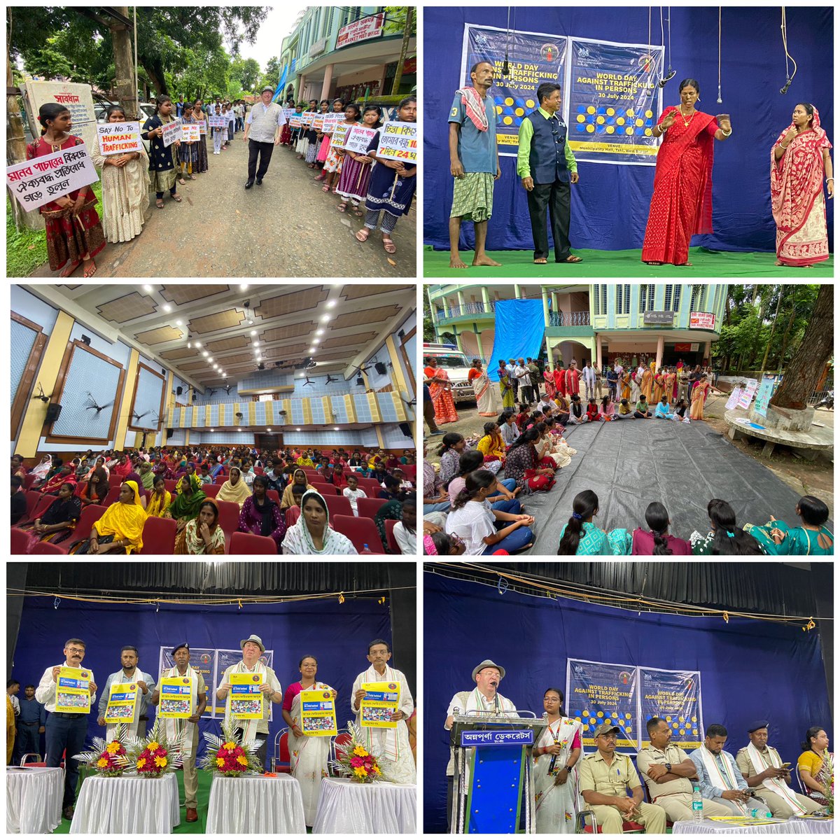 We engaged with an event organised by ASHA NGO supported by <a href="/UKinKolkata/">UKinKolkata🇬🇧🇮🇳</a> to mark the World Day Against Trafficking in Persons at Taki today. 

We interacted with stakeholders, local panchayat representatives, police &amp; youth to shine the spotlight on this vital global challenge.