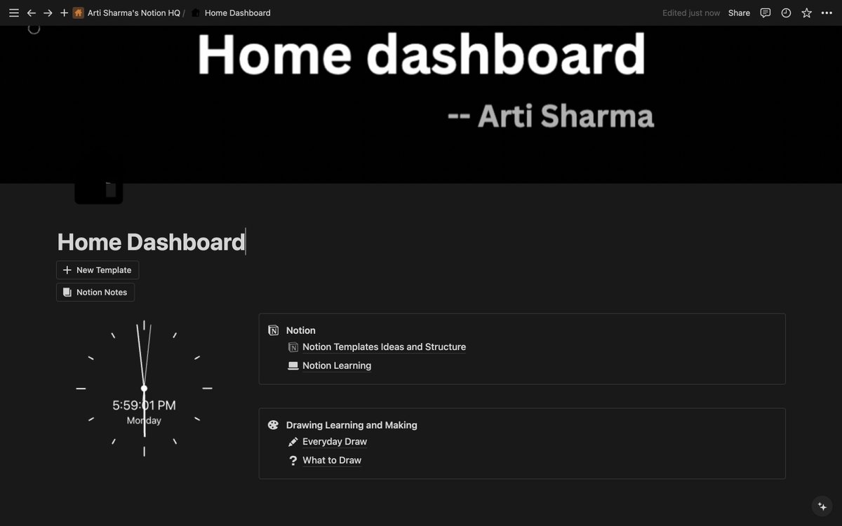 Building Home Dashboard. #notions #notiontemplate
