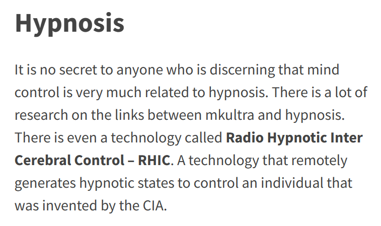 MarcinB22's tweet photo. Targeted Individuals are kept in flat hypnosis(Radio Hypnotic Inter Cerebral Control). Technology generate remotely hypnotic states in order to control victim(movement, face expression, speech) and run psychic driving on them. Victim brain is entrapped and raped by chatterbots. https://t.co/IpR7vUejdi
