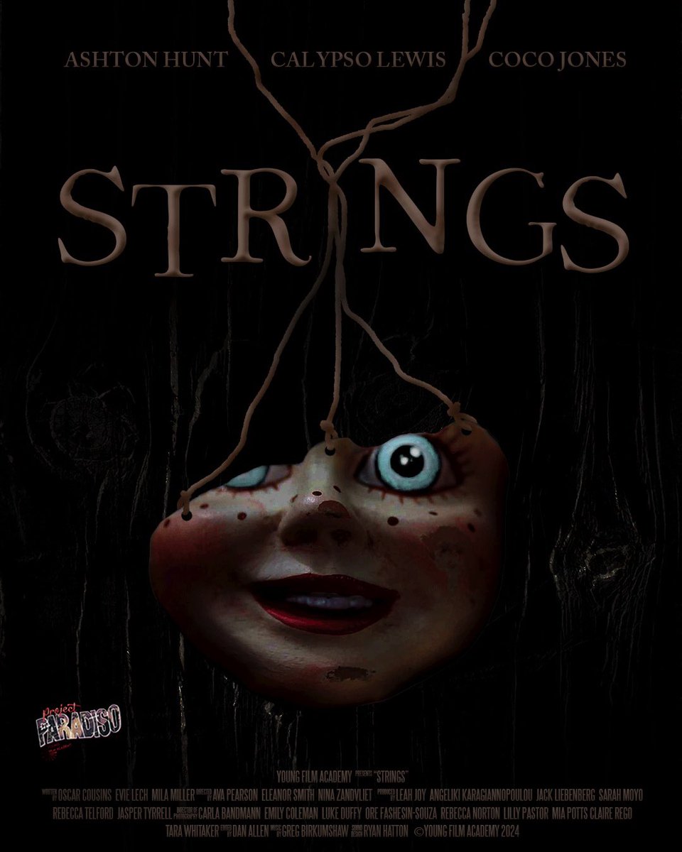 POSTER REVEAL🏚️

Project Paradiso’s 2024 film ‘STRINGS’ is now circulating the festival scene and we have some very exciting announcements to come…

WATCH THIS SPACE🌟

Watch a sneak peak through our trailer on the Young Film Academy’s YouTube Channel 🎥

#FilmMaking #Acting