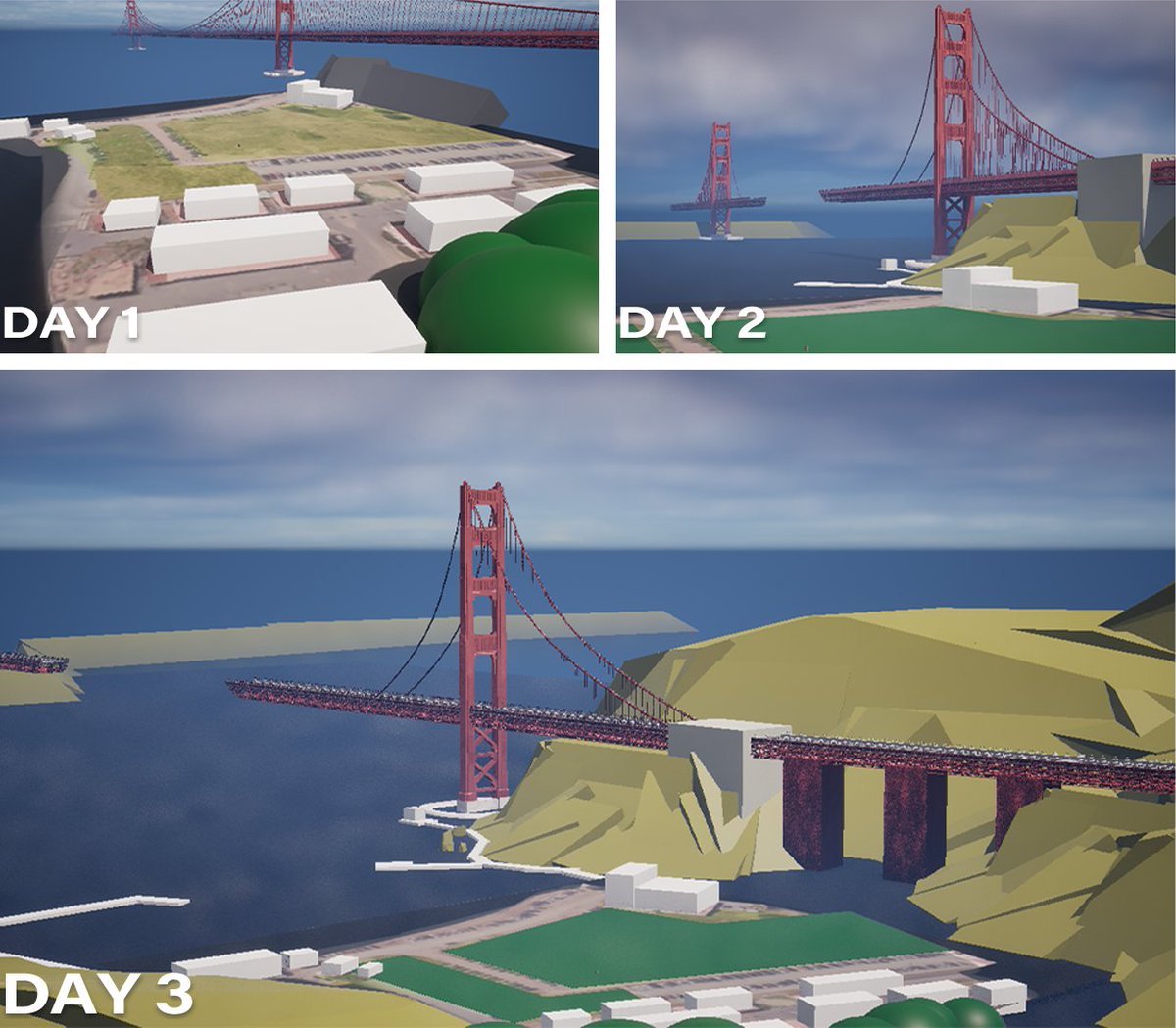 Causality_game's tweet image. Some progress pics from the horseshoe bay inspired level!  #indiedev #IndieGameDev #gamedev #UE5
@UnrealEngine