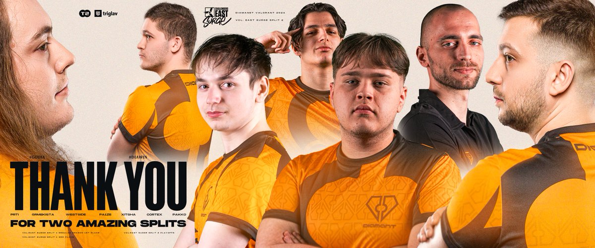 It's been a wild ride 💎

From the beginning of this year, when this lineup was formed, we expected great things and you delivered!
The veterans, the rookies, the players, the coaching staff. You all are what makes esports an amazing place to be.

Thank you all for everything 🧡