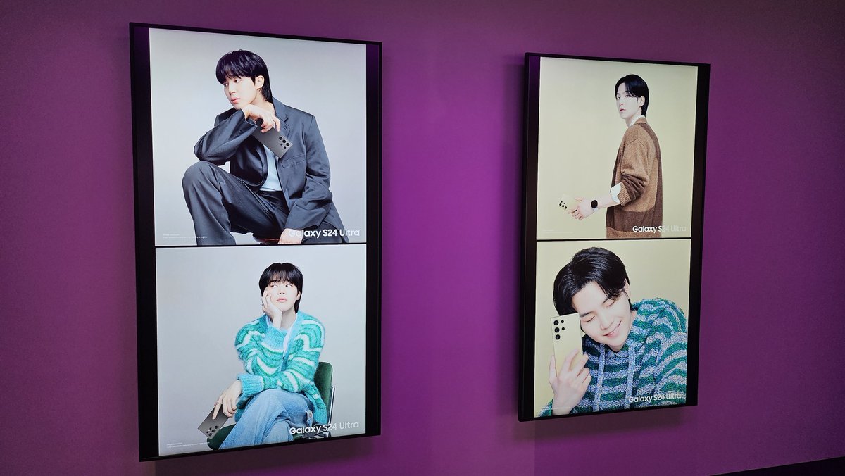 gracexchi's tweet photo. Yay bora floor with the remaining Bangtan Samsung ambassadors, keke.

#GalaxyHarajuku
#GalaxyZFlip6
#GalaxyTabS9
#GalaxyS24
#GalaxyPurpleFloor https://t.co/qs8skeebMq