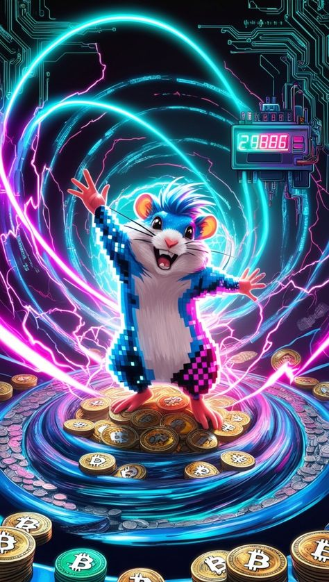HamsterKDAO's tweet photo. Welcome to the world of Cyber Hamsters!๐ฅ๏ธ
Meet the latest gaming sensation that combines vintage charm with cutting-edge visuals. Are you ready to take on the challenge and win big? Let the "BECOMING CEO" game begin again!๐ฎโจ
#CyberHamster #GamingFun #NeonAdventure https://t.co/613Q1beIul