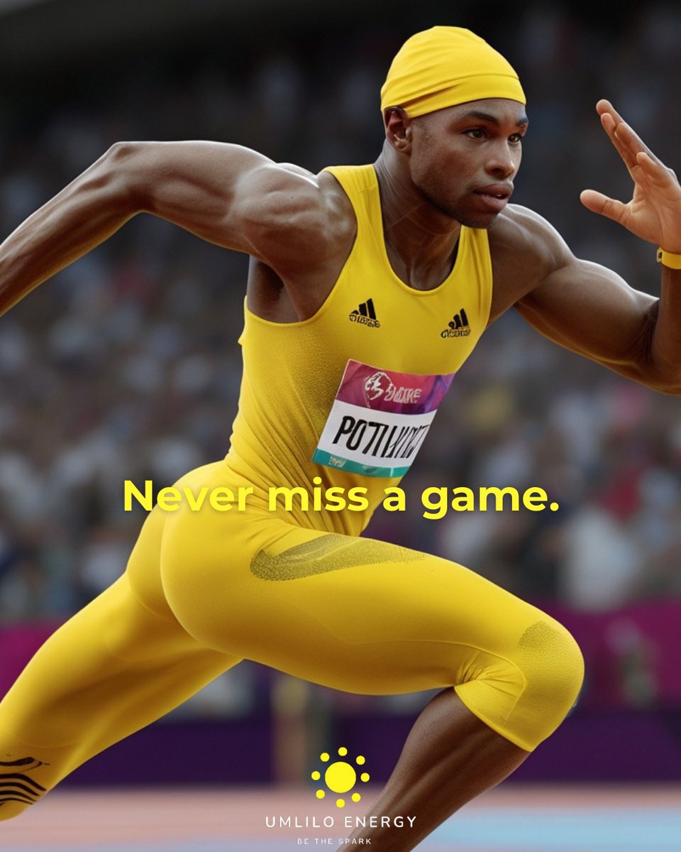 UmliloEnergy's tweet photo. Don't miss a moment of the Paris 2024 Olympics! 🥇 Discover Umlilo's reliable power solutions to keep your home powered and ready. From portable batteries to robust solar systems, we have it all. Visit us now! #Olympics2024 #ReliablePower #UmliloEnergy #StayConnected #BeTheSpark https://t.co/aRUP9qBHot
