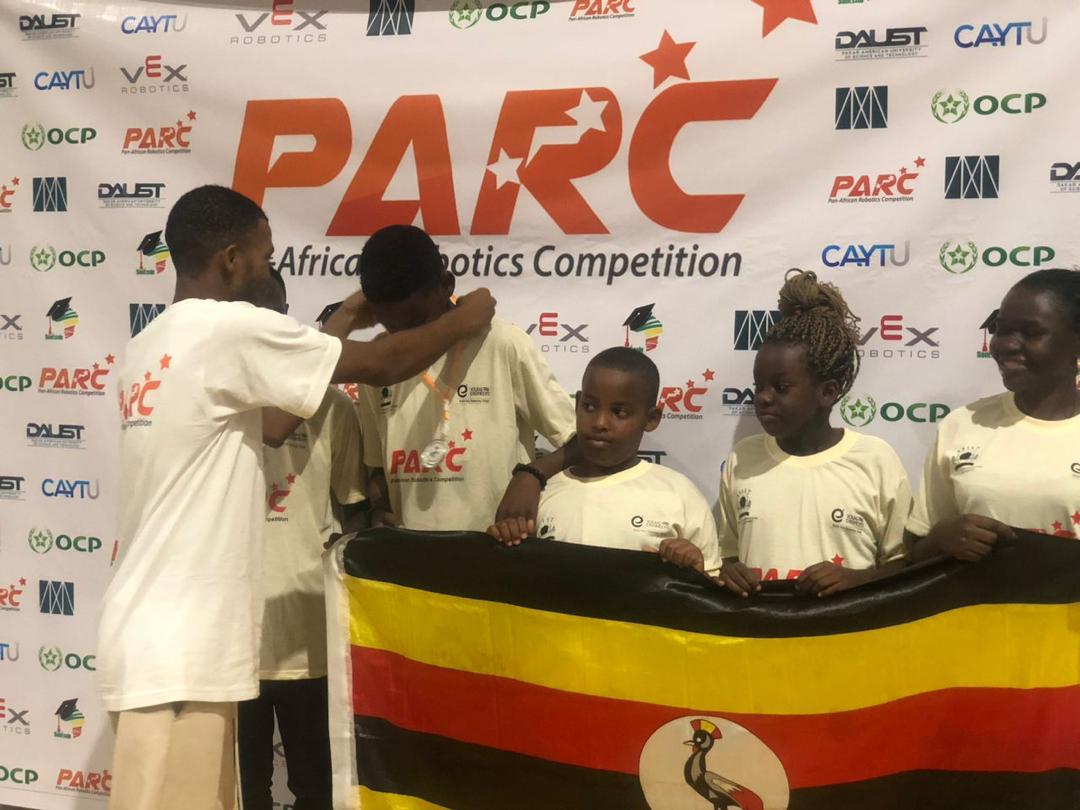 MrAmooti's tweet image. Breaking News: Uganda wins second position at Pan African Robotics Championship in Dakar Senegal. Only 4 points behind Mali. A Malian robotician shouted at one of our kids, the youngest in the whole tournament, and freaked him. #RobotsUganda  #PanAfricanRoboticsCompetition.