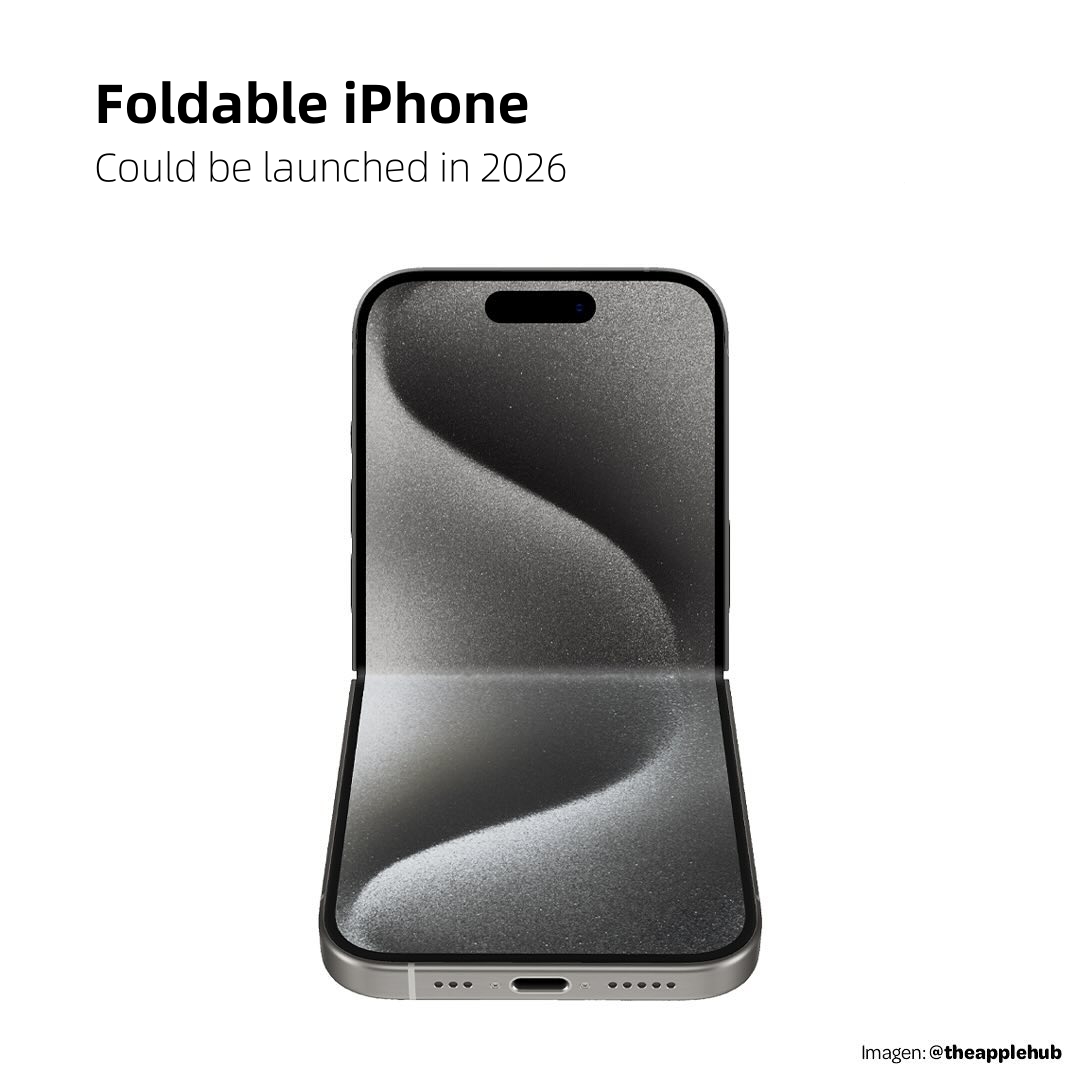 3utools's tweet photo. According to The Information, the foldable iPhone could arrive in 2026, with a design similar to Samsung's Galaxy Z Flip. Apple has reportedly already contacted the suppliers of the components for this device.
#apple #applenews #appleleaks #iphonefoldable https://t.co/Tbp55SZjec