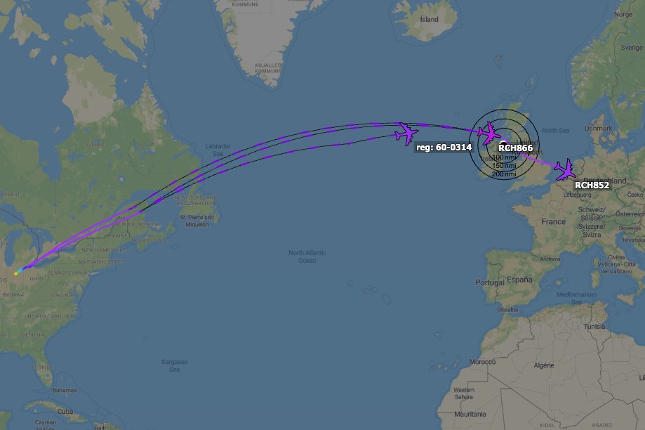 TheSnoopySnoop's tweet photo. Trio of Grissom KC-135 Stratotanker's from 434th ARW heading east

#RCH852 #AE0685 60-0322
#RCH866 #AE04A3 62-3518
#RCH862 #AE04C9 60-0314

#avgeek #planespotting https://t.co/YrjmxJw9S5