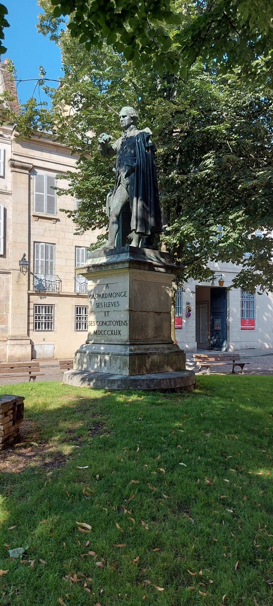 So on the last day of my holiday I discover I've been staying near the birthplace of French mathematician Gaspard Monge!