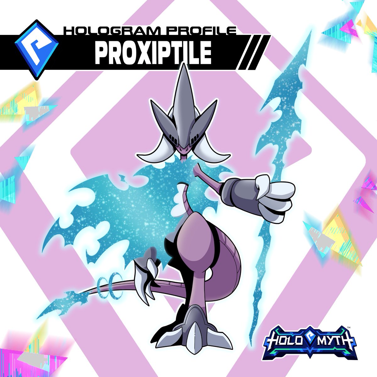 holomythgame's tweet photo. Proxiptile [ Light - Aura ]

The adult form of a purple Starkle, famous for their agility in battle. Proxiptile is a powerful warrior who uses the cosmic energy of their body to create spears. It only reveals its face to those it trusts completely.

#Gamedev #DiscoverHoloMyth https://t.co/NjA8oJTVMu