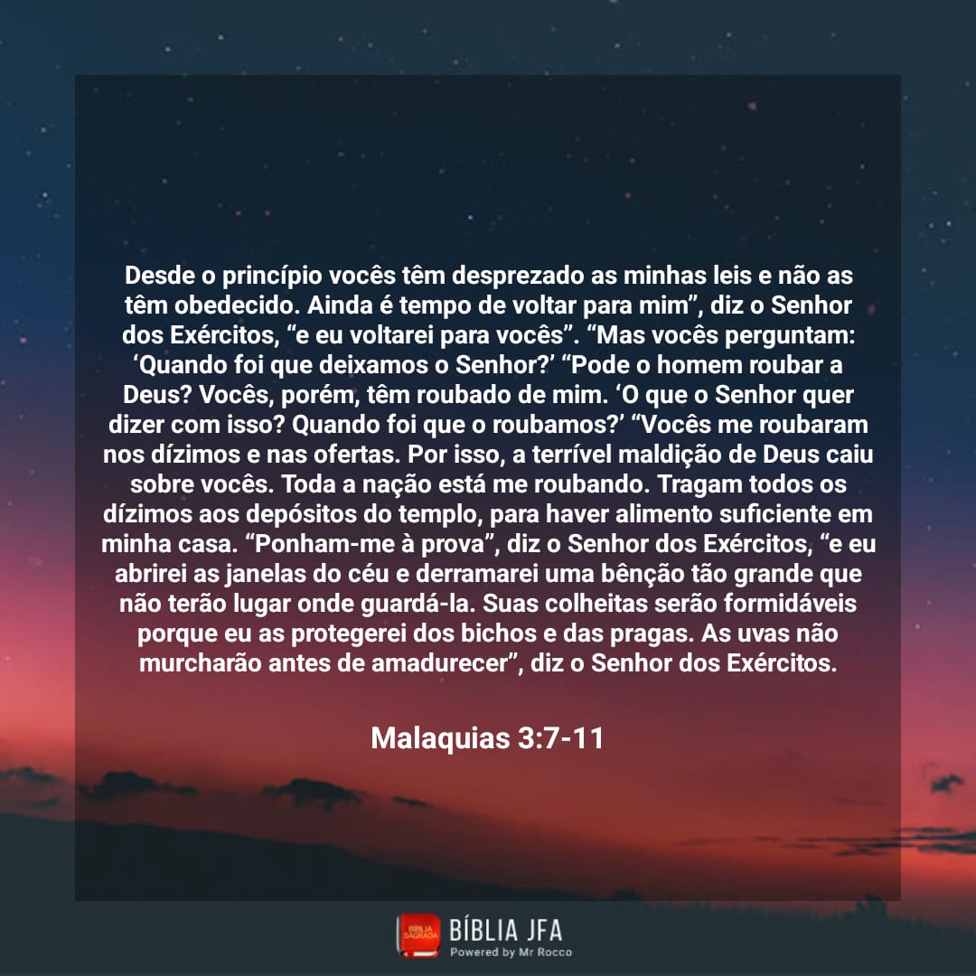 Jeanbsilva's tweet photo. Deus questiona seu povo através do profeta e recebe mais dissimulação como resposta. Eles continuavam querendo ser objetos da bençãos de Deus sem fidelidade e obediência. Queridos, uma coisa leva a outra, ou achamos que não estamos sujeitos às leis de Deus? #rpsp #Mal3 https://t.co/wuntBtrArE